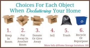 what to do with unwanted stuff when you declutter 