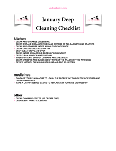 January Deep Cleaning Checklist--keep your home extra clean.